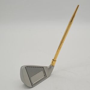 Golf Enthusiasts: Golf Club Pen Holder - Chrome Plating, Pen Dry - Needs New Ink
